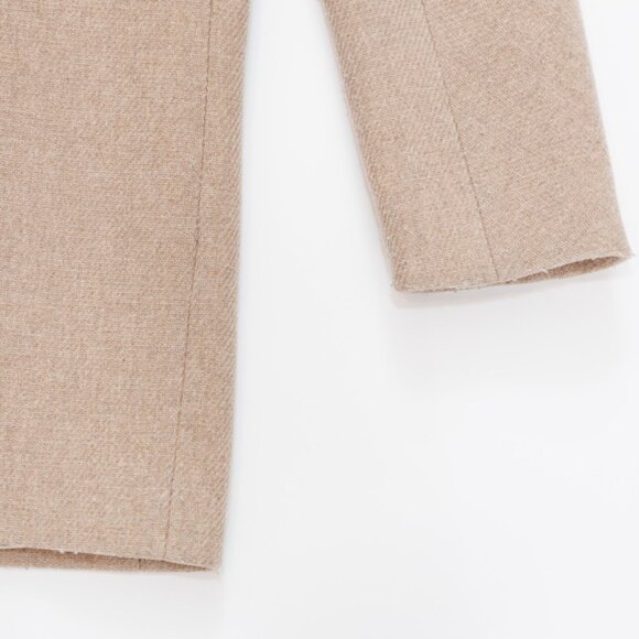 J. Crew by Nello Gori Stadium Cloth Coat Women's Size 4 Camel - Picture 9 of 14